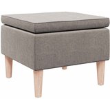  Stolac s drvenim nogama smeđe-sivi od tkanine | shoptok.hr