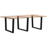  Noge za blagovaonski stol V-oblik 3 kom Crne 100 x (72-73,3) cm Čelik | shoptok.hr