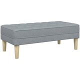  Klupa s jastukom Svijetlo siva 113 x 57 x 39 cm tkanina | Eponuda.com