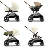 Cybex Ogrodje s sedežno enoto Gazelle S seashell beige, light beige | Shoptok.si