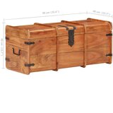  Škrinja za pohranu 90 x 40 x 40 cm od masivnog bagremovog drva | shoptok.hr