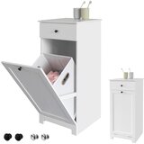 SoBuy kopalniška omarica za shranjevanje perila v beli barvi v stilu minimalizma, (20814718) | Shoptok.si