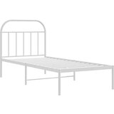 Metalni okvir za krevet s uzglavljem bijeli 80x200 cm | shoptok.hr