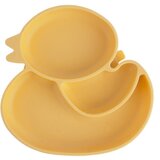 Orion Rumen silikonski otroški krožnik 19x19,5 cm Chicken – | Shoptok.si