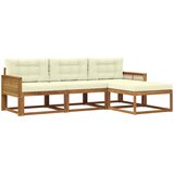  Set vanjskih sofa 4 kom. Prirodna i krem | shoptok.hr