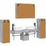  Set namještaja za kupaonicu 6 pcs Betonska siva | Shoptok.si