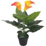 vidaXL umjetni Kala ljiljan s lončanicom 45 cm crveno-žuti | shoptok.hr