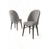 Hanah home Ritim set stolica, 44x96x42 cm, 4 dijela, sivo-smeđa | Eponuda.ba