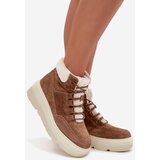 VINCEZA Suede Women's Snow Boots with Fur on Platform | shoptok.hr