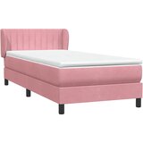 Box Spring krevet s madracem ružičasti 90x210 cm samt | shoptok.hr