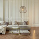  Luster na sajli OVELLA 1xE27/15W/230V, prečnik 36 cm, siva | Eponuda.com
