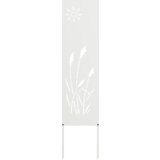 Dekorativna ploča za vrt Bijela 32 x 140 cm | shoptok.hr