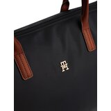 Tommy Hilfiger Nakupovalna torba 'Popette' konjak / črna | Shoptok.si