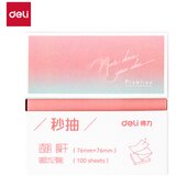 Deli STIKER BLOK 76x76 100 lista PROZIRNI GLITTER PINK BT417 Cene