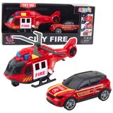 Set: Helikopter, Vatrogasno vozilo, Vatrogasna postrojba, Svjetla, Zvuci | shoptok.hr