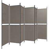 Sobna pregrada s 6 panela antracit 300 x 220 cm od tkanine | shoptok.hr