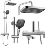 REA Bath Komplet za prhanje Arlo Brush Nickle | Shoptok.si