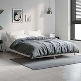vidaXL Posteljni okvir siva sonoma 135x190 cm inzenirski les | Shoptok.si