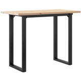  Blagovaonski stol O-oblika 100x50x75,5 cm od borovine i čelik | shoptok.hr