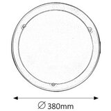 Rabalux ufo plafonjera D38 E27 2x60W hrom | ePonuda.com