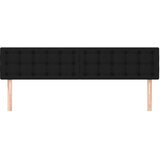  Posteljno vzglavje 2 kosa črn 90x5x78/88 cm blago, (20792973) | Shoptok.si