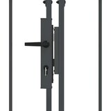  Vrata Ograde za Vrt s Arhivnim Vrh Siva 4 x 1 25 m Čelik | shoptok.hr