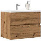 vidaXL Kopalniška omarica artisan hrast 60x38,5x45 cm inženirski les Cene
