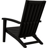  Vrtna stolica Adirondack od polipropilena crna | shoptok.hr