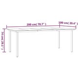  Vrtna jedilna garnitura 7-delna črna poli ratan, (20667527) | Shoptok.si