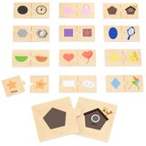Viga puzzle set koji kombinira oblike i predmete Cijene