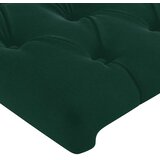  Uzglavlje tamnozeleno 80x7x118/128 cm baršunasto | shoptok.hr