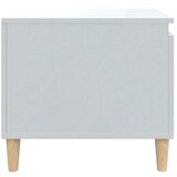  Stolić za kavu sjajni bijeli 100x50x45 cm od konstruiranog drva | shoptok.hr
