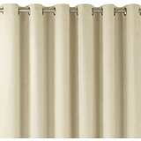  Curtain MILANA color beige style classic golden gold metal eyelets chenille 140x225 HOMEDE | shoptok.hr