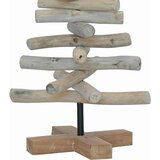 vidaXL Božično drevo z stojalom Rjava 60 cm Trdna tikovina | Shoptok.si