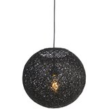 QAZQA Viseča svetilka črna 35 cm - Corda Cene