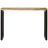 Maison Chic konzolna miza - miza ob steni 110x35x76 cm trden neobdelan mangov les, (21786053) Cene