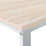 vidaXL Stol za računalo bijeli i boja hrasta 110x60x73 cm od iverice | shoptok.hr