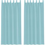 vidaXL Voile zavese z rod žepi 2 kosa turkizna | Shoptok.si