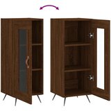  Komoda boja smeđeg hrasta 34,5 x 34 x 90 cm konstruirano drvo | shoptok.hr