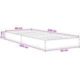  Okvir kreveta za pod Staro drvo 80 x 200 cm Konstruirano drvo | Eponuda.com