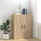 vidaXL Viseča omarica sonoma hrast 69,5x34x90 cm konstruiran les | Shoptok.si