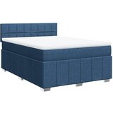 Maison Chic Box spring postelja - Vzmetna postelja z vzmetnico modra 160x200 cm blago SL11501, (21884639) | Shoptok.si