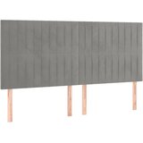  Krevet s oprugama i madracem svjetlosivi 200x200 cm baršunasti | shoptok.hr