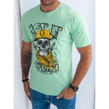 DStreet men's T-shirt with mint print Cene