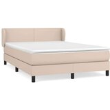  Box spring postelja z vzmetnico kapučino 140x200cm umetno usnje, (20897104) | Shoptok.si