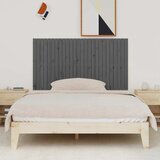  Zidno uzglavlje sivo 166x3x90 cm od masivne borovine | shoptok.hr