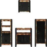 vidaXL Set namještaja za kupaonicu 4 pcs Čvrsto reciklirano drvo | shoptok.hr