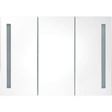 vidaXL LED kupaonski ormarić s ogledalom 89 x 14 x 62 cm sjajni crni | shoptok.hr