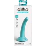 DILLIO Curious Five - silikonski dildo (15cm) - tirkiz | shoptok.hr