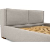 Scandic Svijetlo sivi tapecirani bračni krevet s prostorom za odlaganje s podnicom 180x200 cm Dreamer – | shoptok.hr